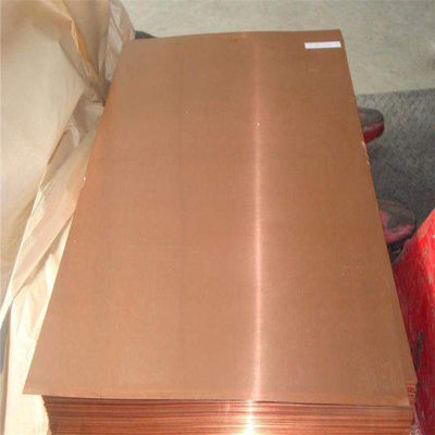 Folha vermelha fina 0.8mm da placa de cobre de H65 H62 C1100 a 55mm 1500X 3050 milímetros