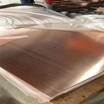 Folha vermelha fina 0.8mm da placa de cobre de H65 H62 C1100 a 55mm 1500X 3050 milímetros