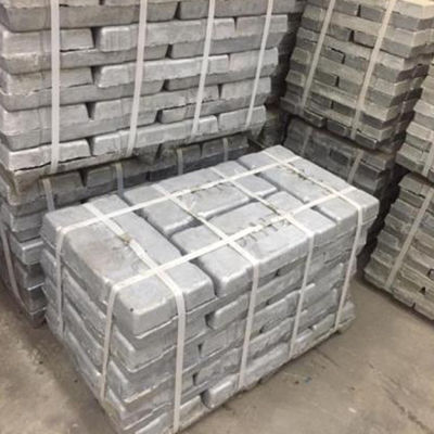 Lingote 99,995% 420 de superfície limpos x 205 x 55mm do zinco de JIS AISI