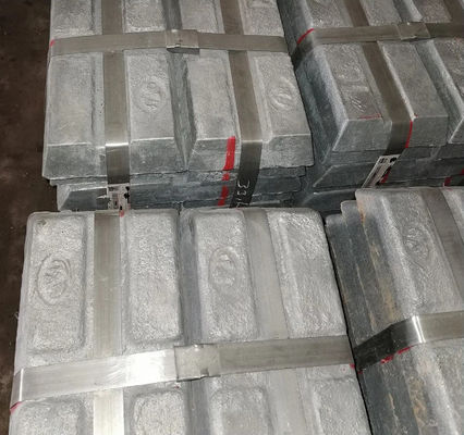 99,95% metal branco dos lingotes de superfície brilhantes do zinco