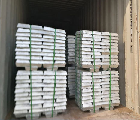 99,95% metal branco dos lingotes de superfície brilhantes do zinco