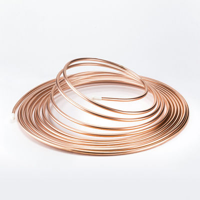 bobina de cobre sem emenda do tubo de cobre de 15mm ASTM A254 para a panqueca de alumínio da C.A.
