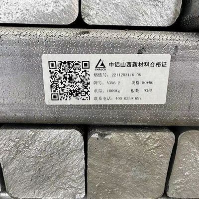 Venda a356.2 branco de prata a7 99,7% da fábrica de China 99,999% lingotes de alumínio da liga do magnésio