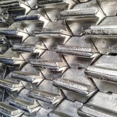 Ingots de liga de zinco AISI 50kg 25tons Alta pureza com 99,995% ~ 99,99%