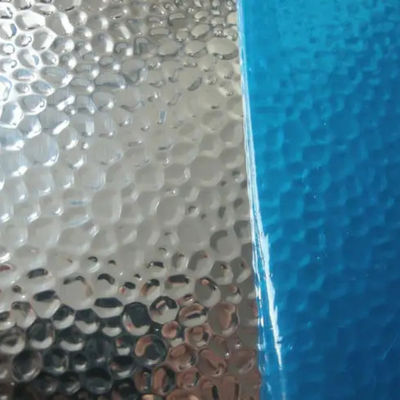 Folhas de alumínio refletor espelho estuco martelo pedras em relevo 200mm